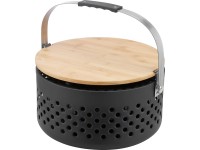 Nízkodymový gril na drevené uhlie vr. bambusovej dosky, pr. 37,3 x 37 cm
