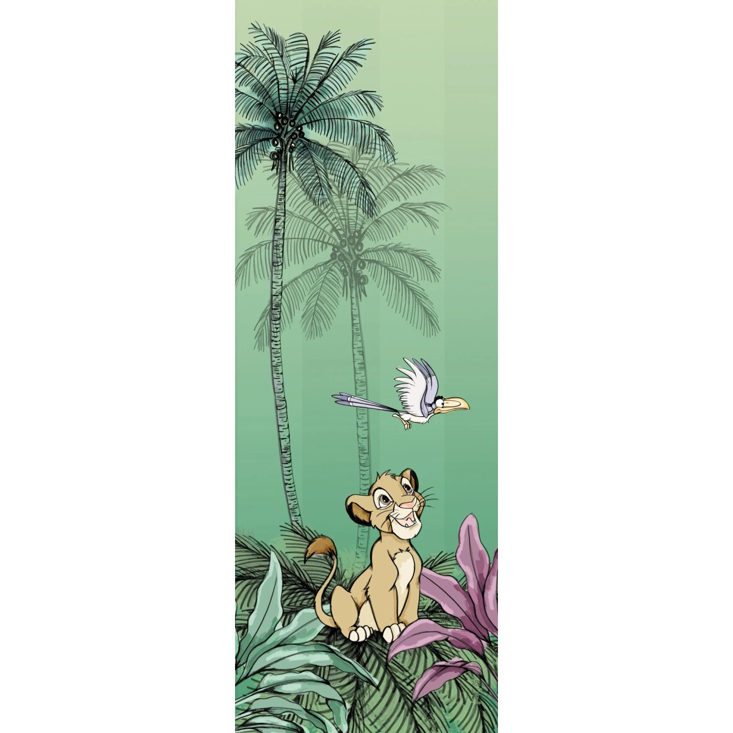 E-shop Komar Vliesová fototapeta Jungle Simba 100 x 280 cm