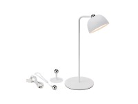 DIVERSE LED lampa 3v1 (stolová/nástenná/závesná) biela, pr.13 x 31 cm
