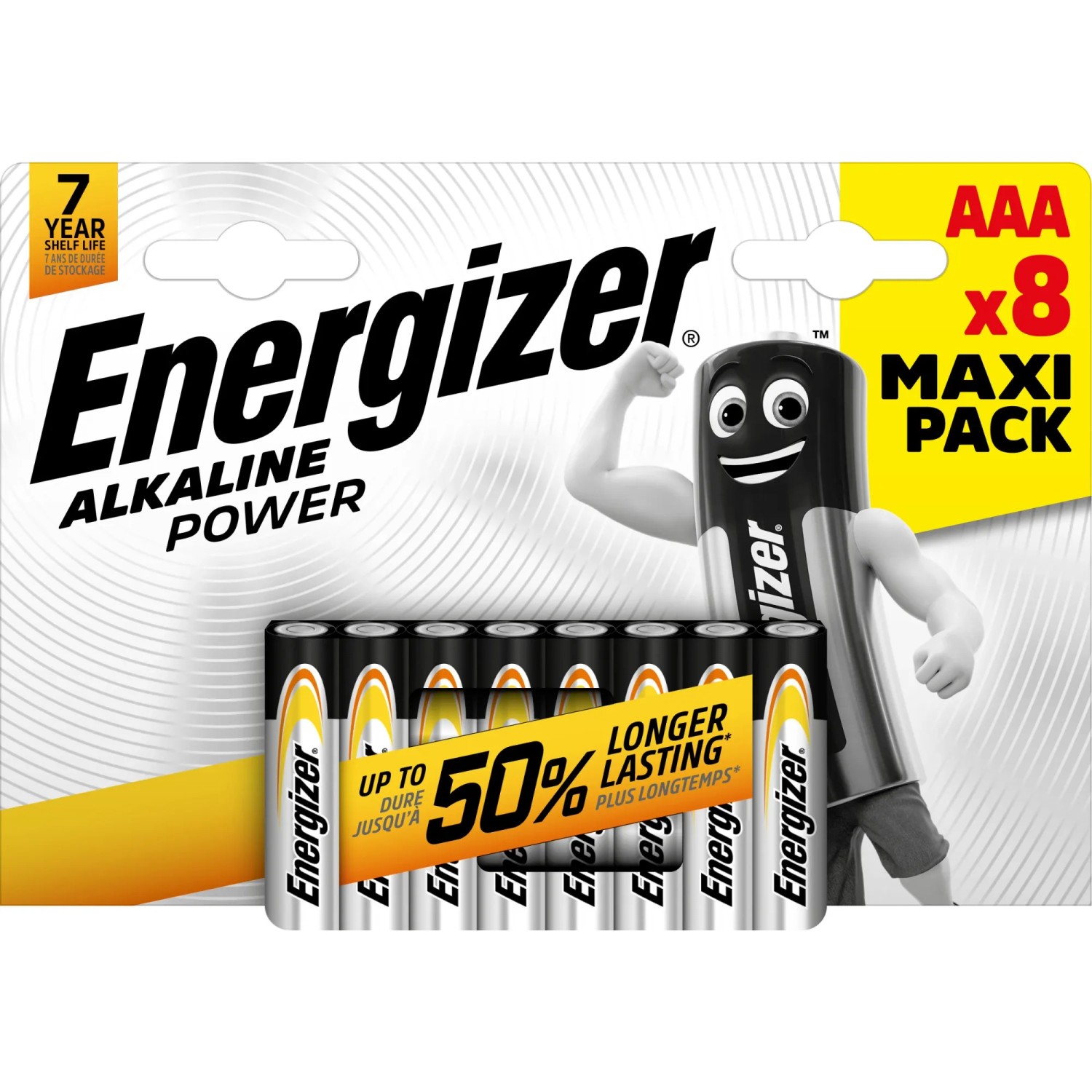 E-shop Energizer ALKALINE POWER Alkalická batéria Micro AAA, 8 ks