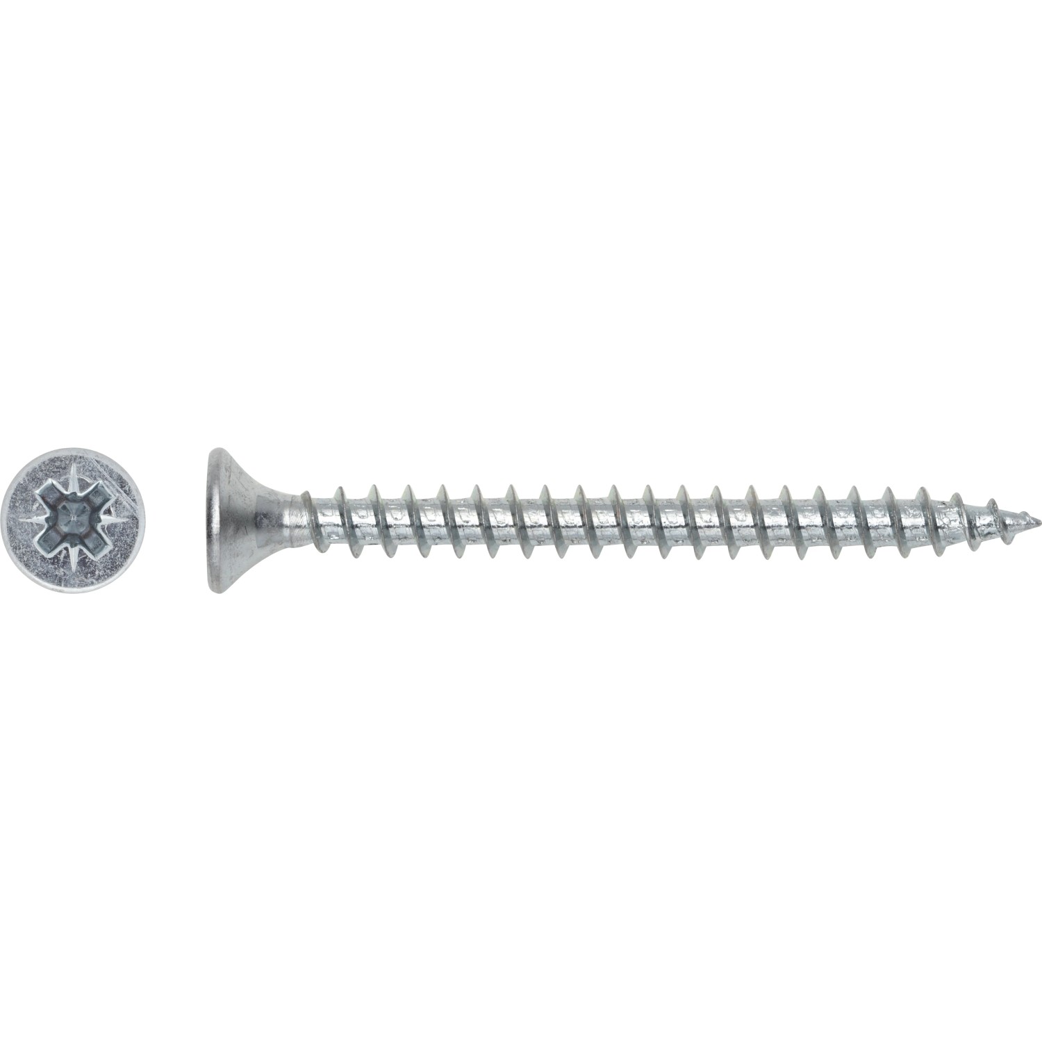 E-shop Uni skrutky so zápustnou hlavou TX20 plný závit bielo pozink. 4,5x40 mm, 10 ks