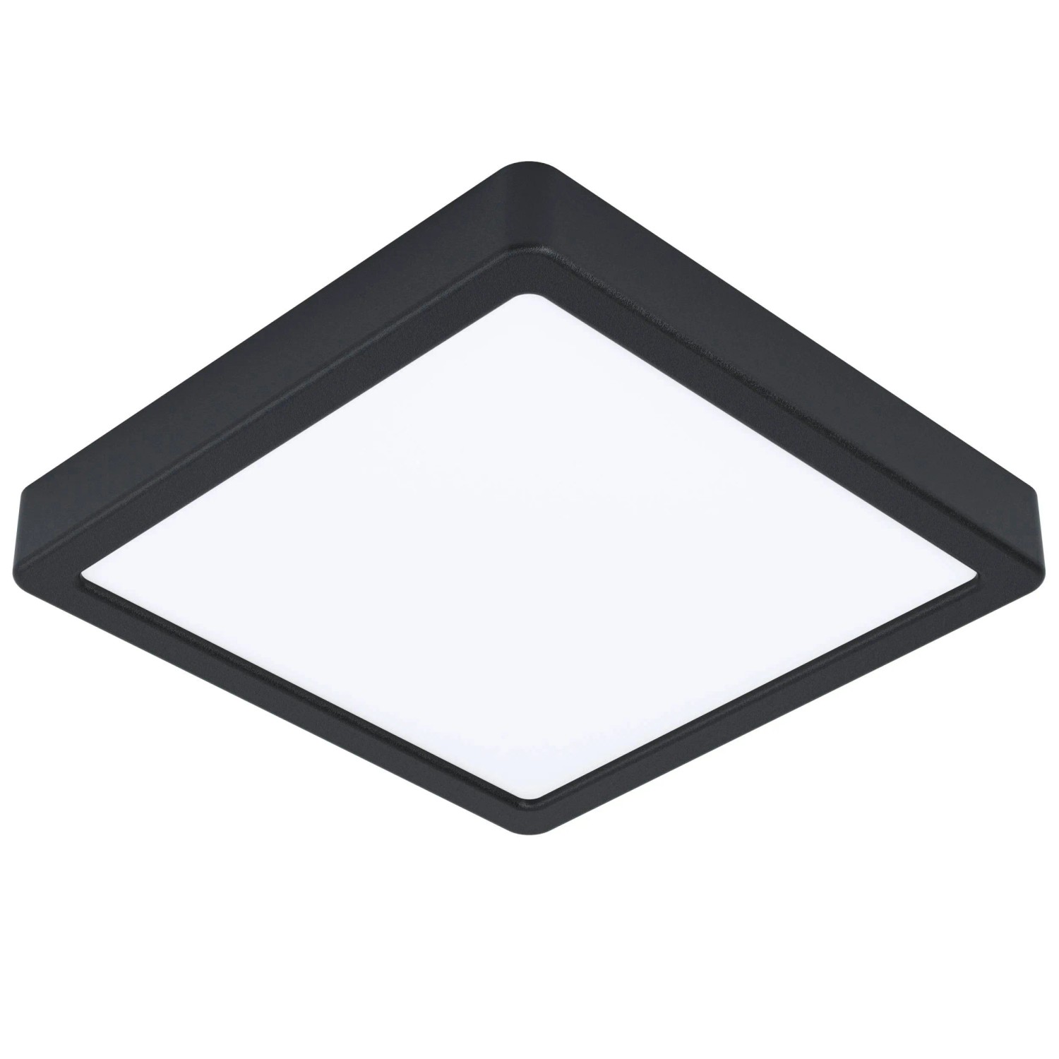E-shop EGLO LED stropné svietidlo FUEVA 5 čierne 210 x 210 x 28 mm