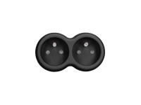 Solight Rozbočka 2 zásuvky 10A, čierna Solight Rozbočka 2 zásuvky 10A, čierna