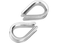 LUX-TOOLS Lanová očnica, pozinkovaná, 2 ks, 3,5 mm