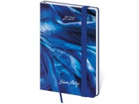 Helma 365 Diár týždenný vreckový Vario 2026, Matragi Blue s gumičkou