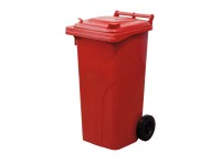 Smetiak plastový, červený, 120 l