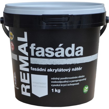REMAL Fasádny akrylátový náter FASÁDA biely 1 kg