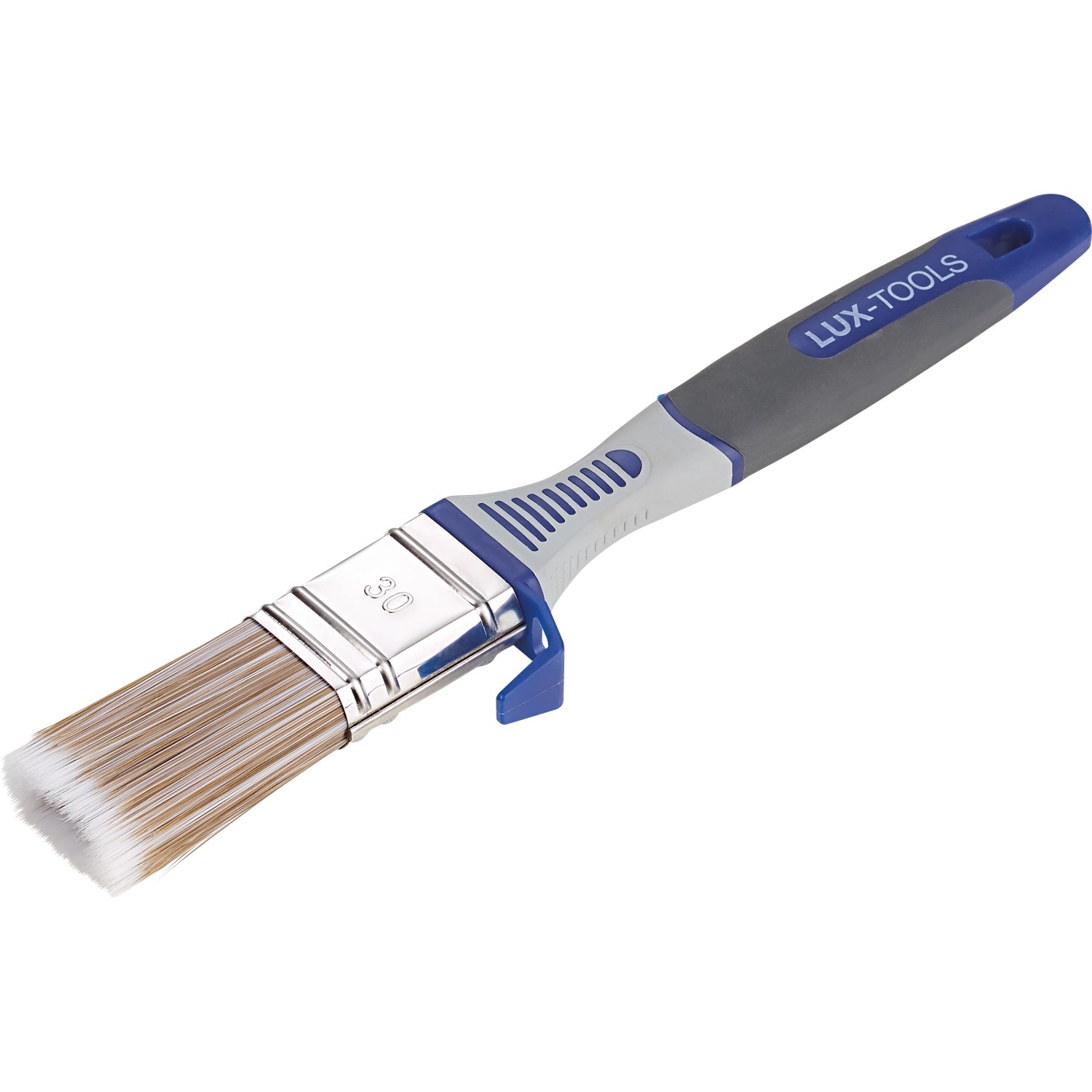 E-shop LUX-TOOLS PRO Plochý štetec lazúrovací 3K s háčikom a rezervoárom, 30 mm