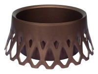 Plastia Samozavlažovací kvetináč Roseta bronzový pr. 400 mm