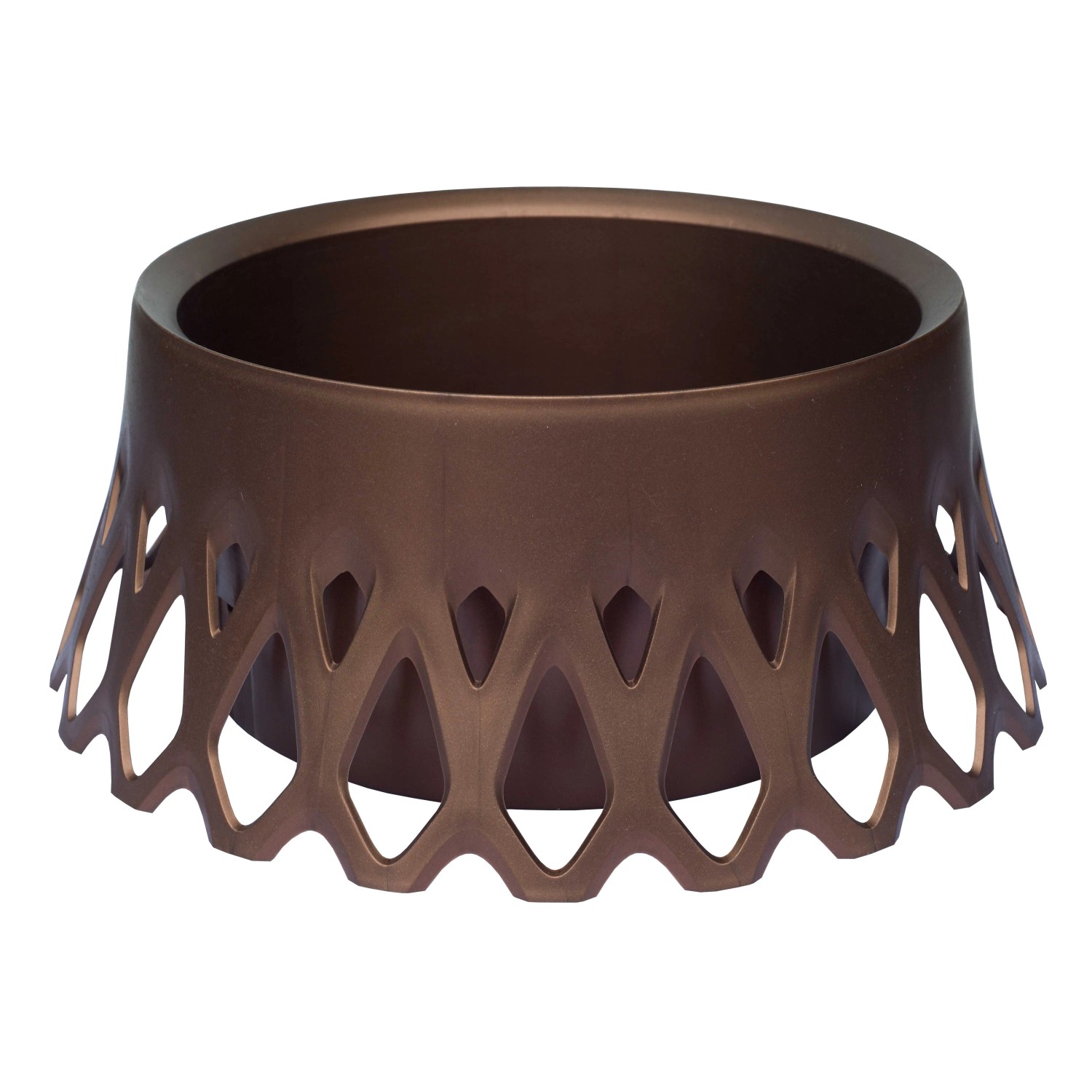 E-shop Plastia Samozavlažovací kvetináč Roseta bronzový pr. 400 mm