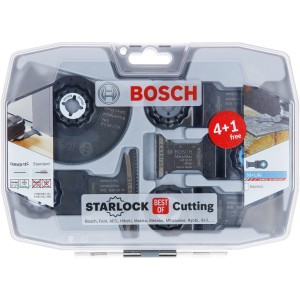 Sada pílových listov Bosch Starlock Best of Cutting, 5-dielna, pre multifunkčné nástroje.