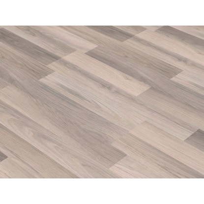 Svetlá laminátová podlaha Comfort Dub Silver 7 mm s drevenou štruktúrou a click systémom.