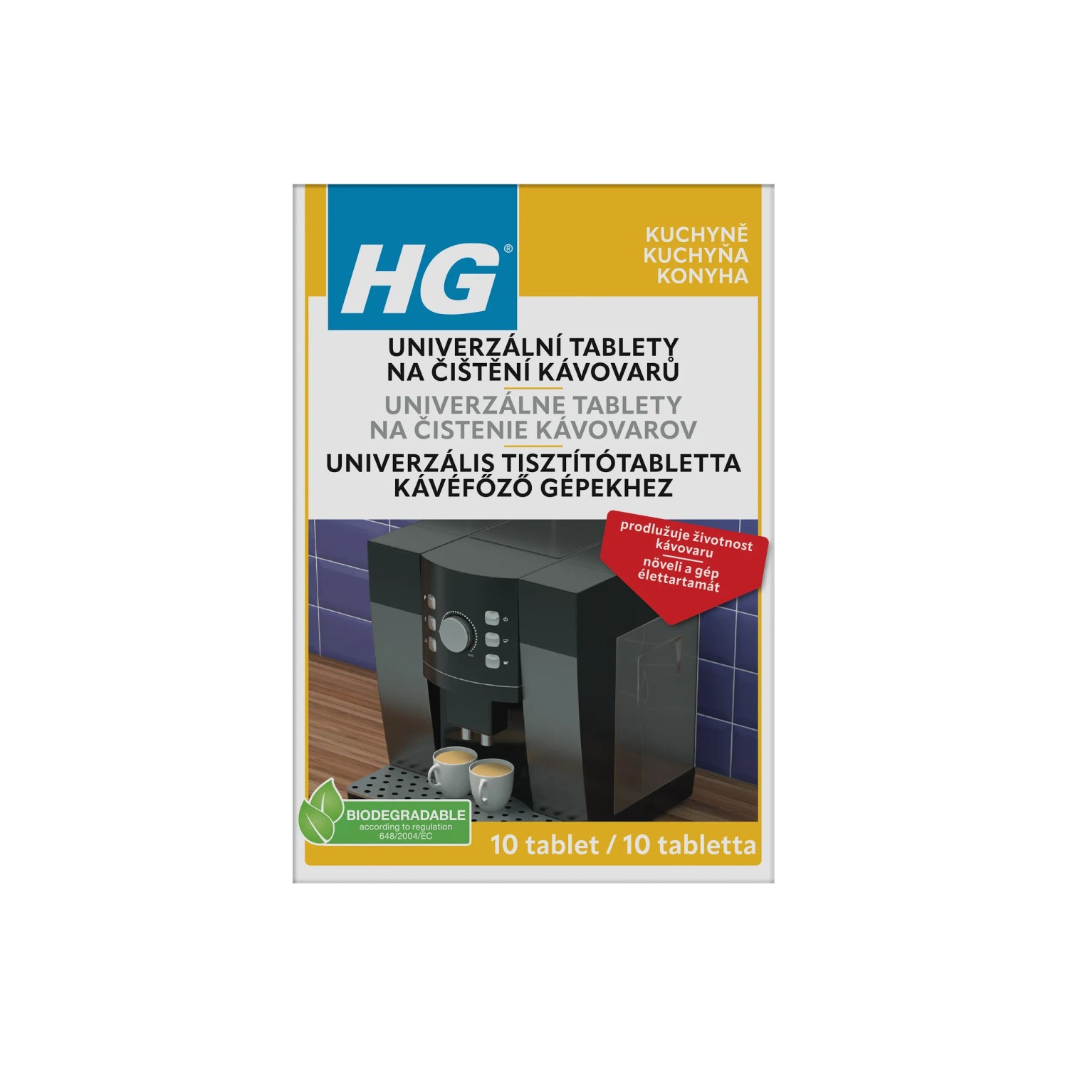 E-shop HG Univerzálne tablety na čistenie kávovarov 10 ks