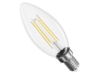 EMOS LED žiarovka Filament sviečka, E14, 3,4W (40W), 470lm, 2700K