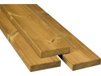 Terasová doska jemne rebr./hladká, termoborovica 210 x 2,6 x 11,7 cm