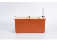 Plastia Samozavlažovací kvetináč Berberis terakota + béžová 19,7 x 39,5 x 19,5cm