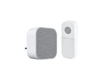 Solight Bezdrôtový domový zvonček 1L74 do zásuvky, learning code, 180m, biela