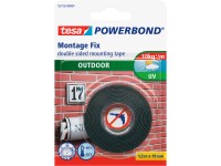 tesa Obojstranná montážna páska Powerbond OUTDOOR, priehľadná, 1,5 m x 19 mm