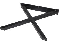 Stolová podnož tvar X čierna 700 mm x 710 mm