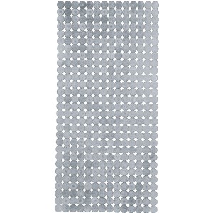 Strieborná podložka do vane Kleine Wolke Sign, 36x80cm, s mnohými prísavkami pre bezpečné uchytenie vo vani.
