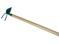 M.A.T. Okopávačka PROFI srdiečko 2 hroty, s drevenou násadou 100 cm