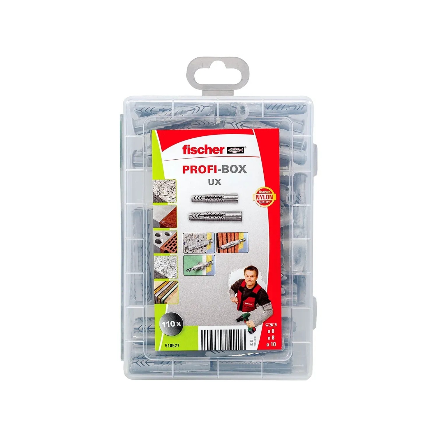 E-shop Fischer Profi-Box Súprava hmoždiniek UX/UX-R, 110-dielna