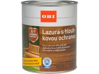 OBI Lazúra na drevo s hĺbkovou ochranou eben 750 ml