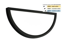 Top Light Nástenné LED svietidlo Revit AC CCT 18W 1800lm čierna 30 x 15 x 2,5 cm