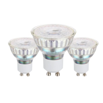 EGLO LED-SCOB žiarovka GU10 4,5 W 345lm 3000K pr. 50 x 52 mm, číra, 3 ks