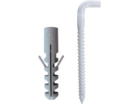 D.I.P. Hmoždinka s krídelkami so skobou, lak, 6 PE, 5 ks D.I.P. Hmoždinka s krídelkami so skobou, lak, 6 PE, 5 ks