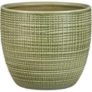Scheurich kvetináč 866, Ø 14 cm, Menta, z keramiky s jemnou štruktúrou.