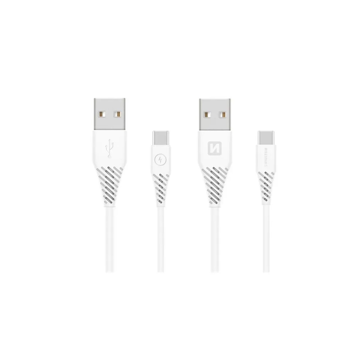 E-shop Swissten Dátový kábel USB/USB-C biely 1,2 m
