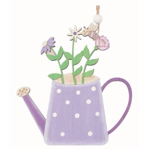 Anděl Přerov Kanvica drevená fialová 12 x 13 x 0,5 cm na zavesenie