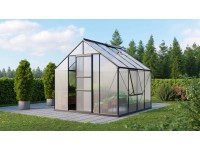 Vitavia Skleník Meridian 1 6700 HKP 4 mm čierny práškovo lakovaný 257 x 258 cm