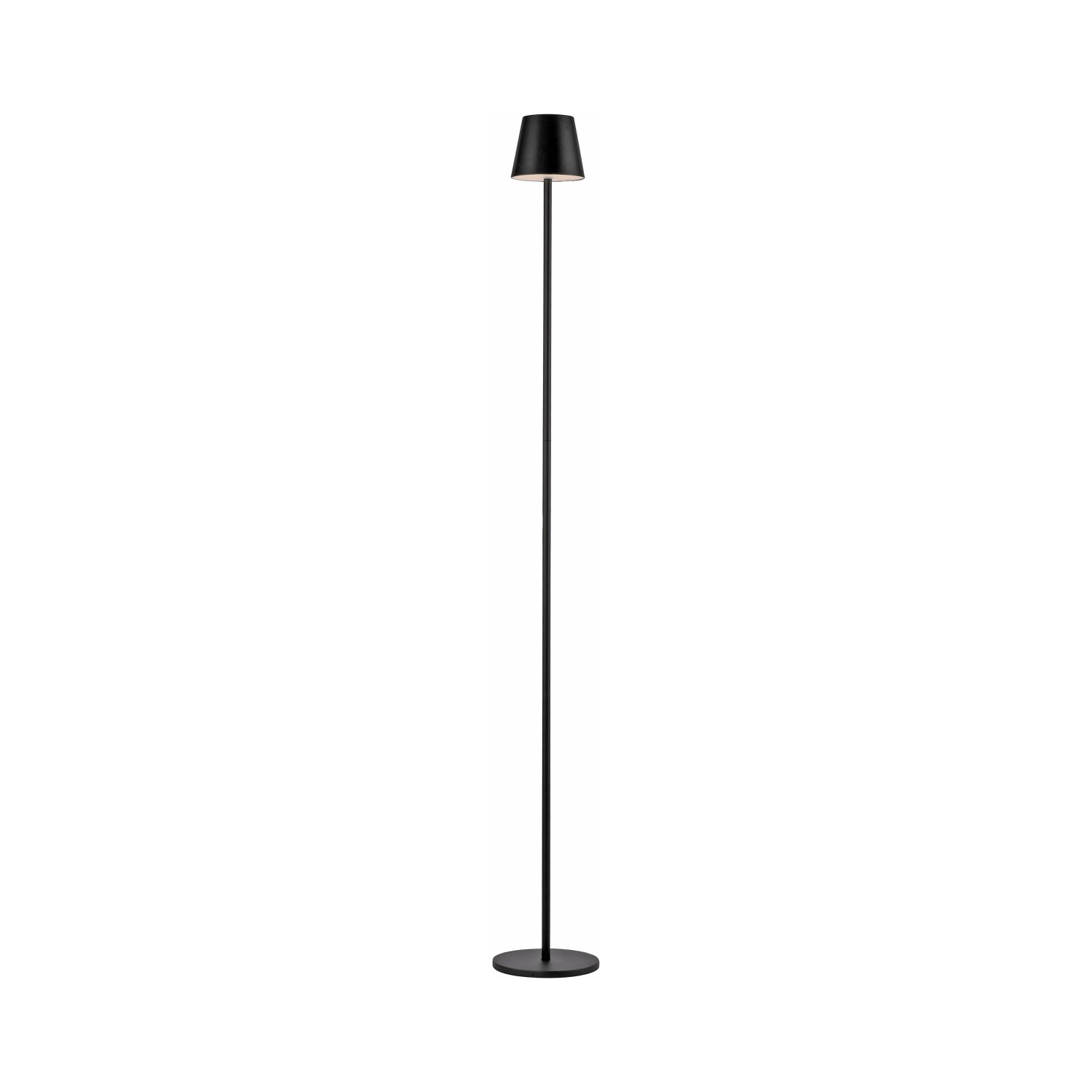 E-shop Just Light. Nabíjacia stojacia LED lampa Euria IP54 čierna pr. 16 x 125 cm