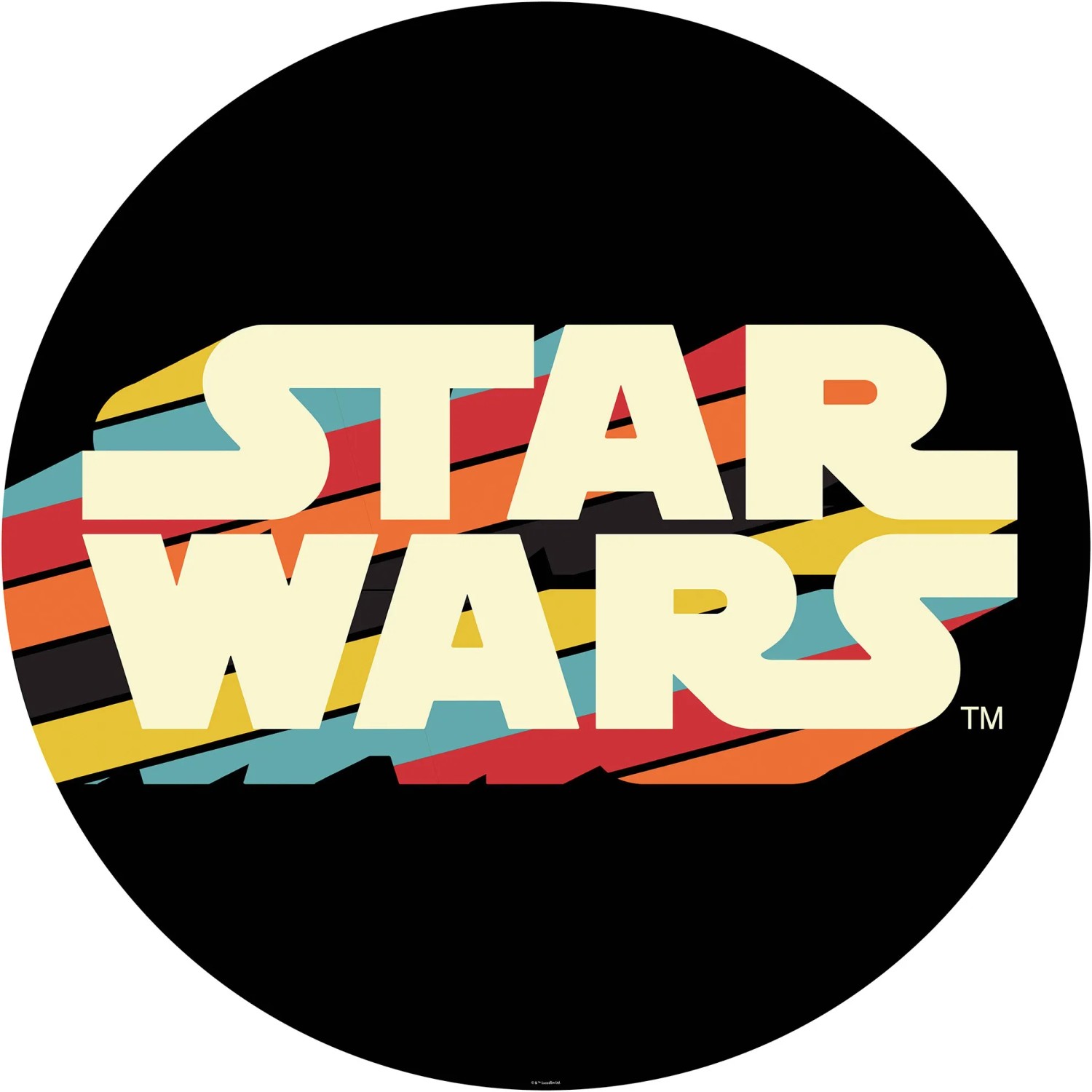 E-shop Komar Samolepiaca vliesová fototapeta Dot Star Wars Typeface pr. 125 cm