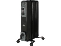 El Fuego Mobilný elektrický olejový radiátor, 7 rebier, čierna, 1500 W El Fuego Mobilný elektrický olejový radiátor, 7 rebier, čierna, 1500 W