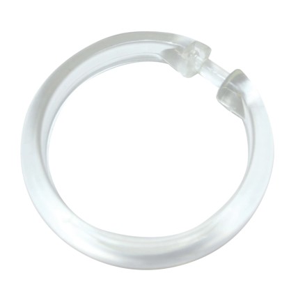 Gardinia krúžky otvorené transparentné, 10 ks