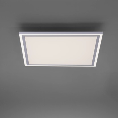 Just Light. Stropné LED svietidlo Edging, 2700-5000K, biela, 46,4 x 46,4 cm