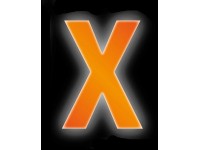 Conacord Reflexné domové písmeno X, oranžové, 8 cm