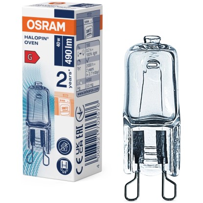 OSRAM Žiarovka do rúry na pečenie HALOPIN OVEN G9 40W 230V