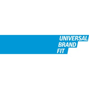 Modrý banner "UNIVERSAL BRAND FIT" pre vrták Forstner Bosch 20 mm, označuje širokú kompatibilitu pre vrtáky do dreva.