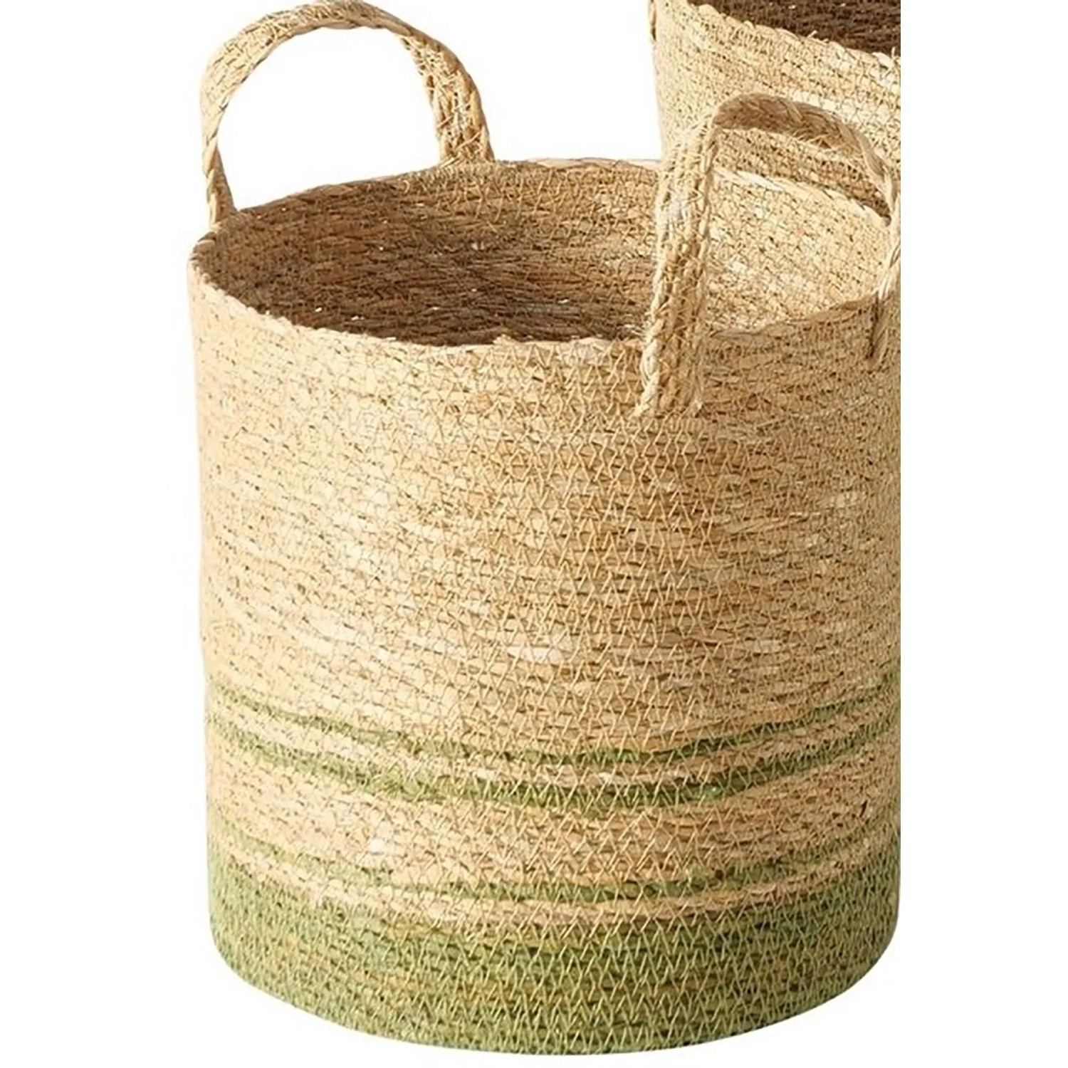 E-shop Boltze Dekoratívny kôš z morskej trávy s ušami Agostina M, pr. 30 x 30 cm