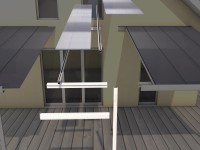 Gutta Rozšírenie pergoly Terrasendach, biela, 120 x 306 cm