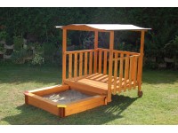 Gaspo Detský domček na hranie s pieskoviskom, 220 x 133 cm