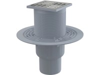 Alcadrain Podlahová vpusť 105 x 105/50/75 mm priama mriežka nerez zápachová uzáv