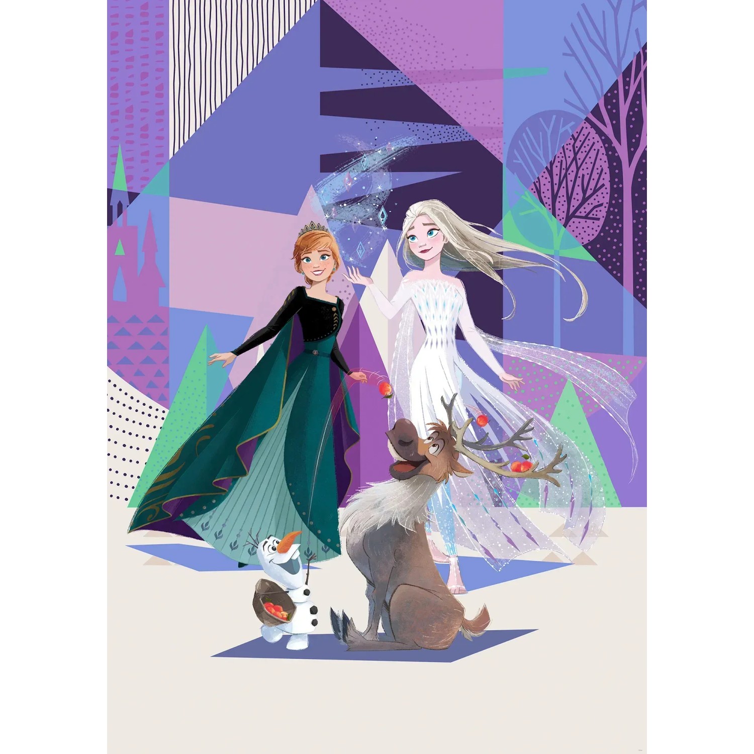 E-shop Komar Vliesová fototapeta Frozen Abstract Arendelle 200 x 280 cm
