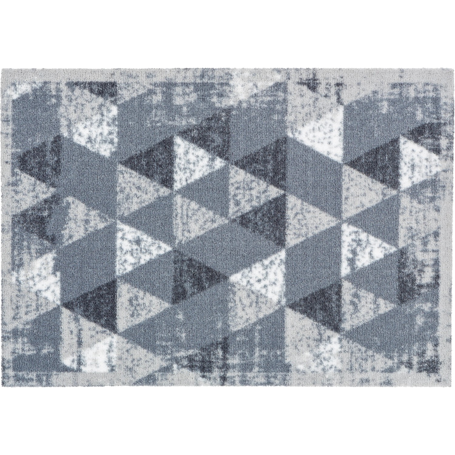 E-shop Astra Rohožka na čistenie obuvi Miabella 50 cm x 70 cm trojuholníky svetlosivá