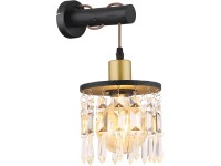 GLOBO Nástenné svietidlo COMMA čierna/číra E27 40 W 150 x 370 x 250 mm