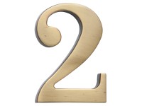 Cobra Číslica 2 - 10 cm, česaný bronz